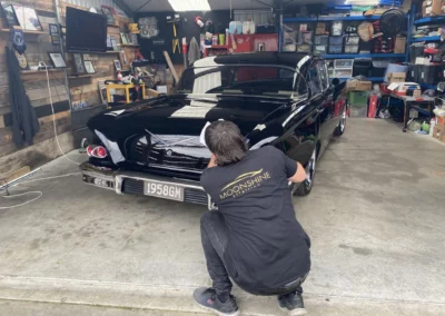 Car grooming in progress at Moonshine Detailing